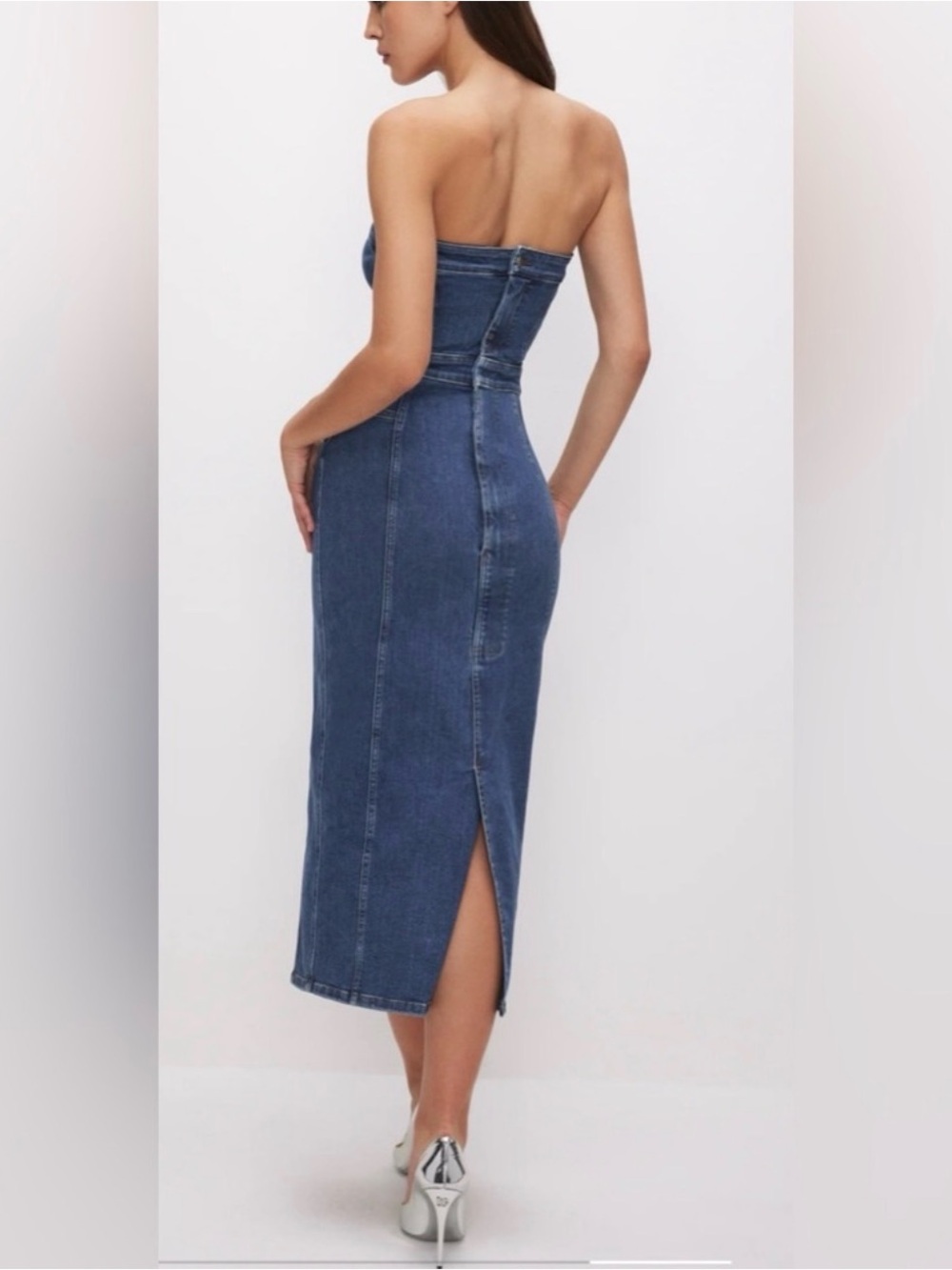 Good American lDenim Midi Tube Dress - Picture 3 of 4